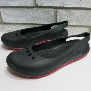 Crocs Sling Back Rubber Comfort Casual Women's Footwear Beach Shoes W 9